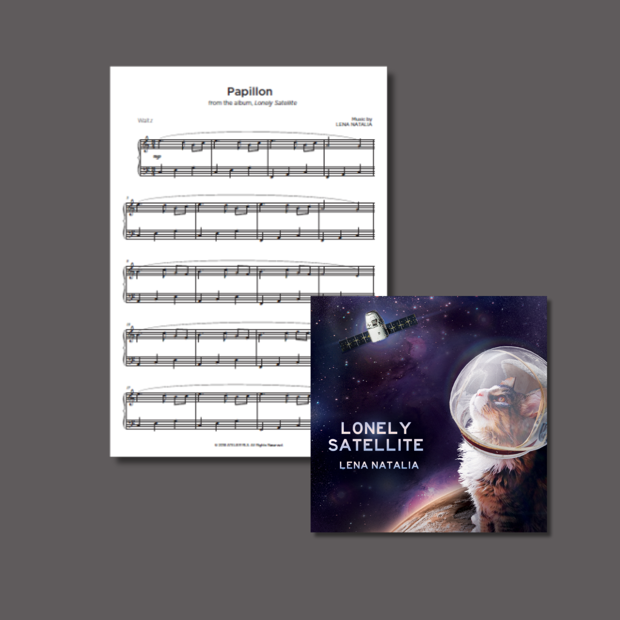 Papillon – Neoclassical Ambient Piano Sheet Music PDF (Lena Natalia)