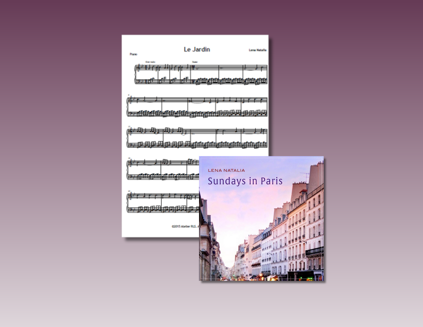 Le Jardin - Sheet music for Piano