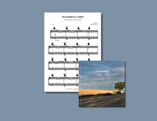 Acceptance Letter - Guitar sheet music